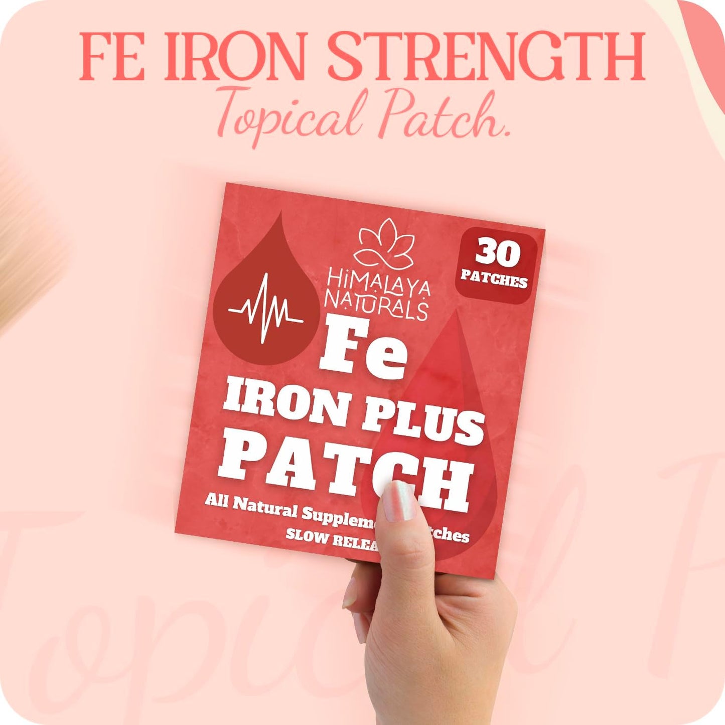 Fe Iron Plus | Daily Iron Supplement Patch for Energy, Focus & Wellness – Himalaya Naturals