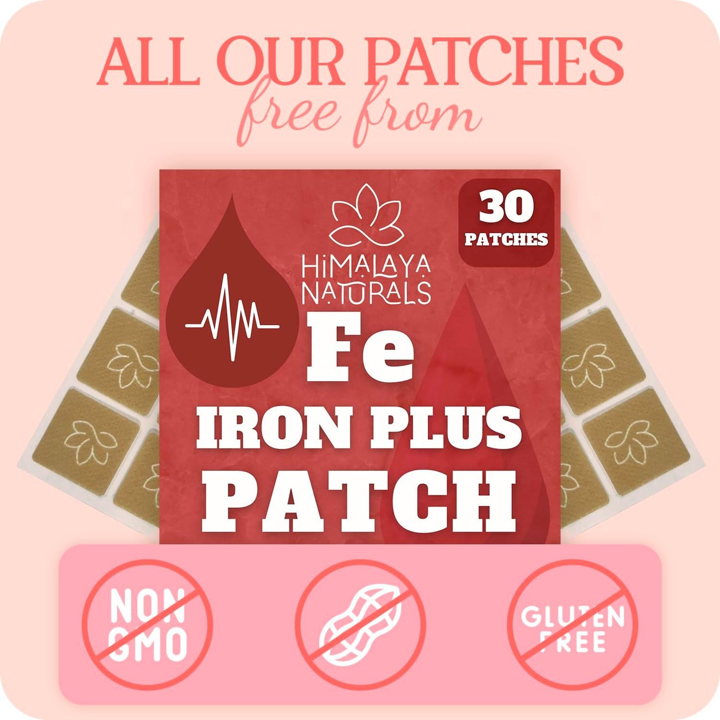 Fe Iron Plus | Daily Iron Supplement Patch for Energy, Focus & Wellness – Himalaya Naturals