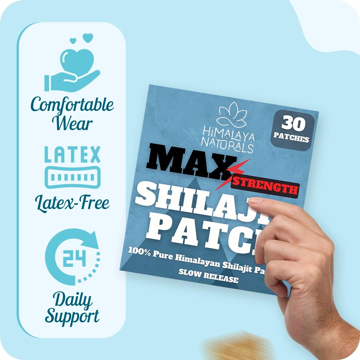 Shilajit Multivitamin Patch for Men & Women | Transdermal Vitamin Patch | Himalaya Naturals